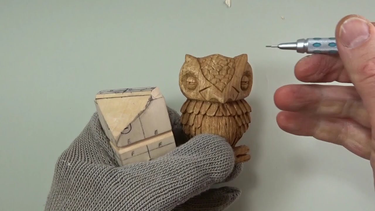 How to Wood Carve a Sleepy Owl