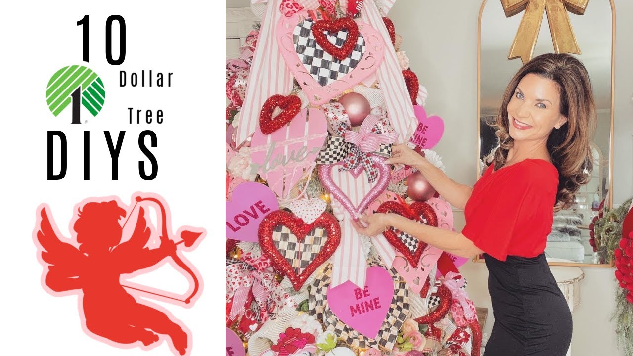 💖10 DIY DOLLAR TREE VALENTINES DAY/ROMANTIC DECOR CRAFTS 💖Olivias Romantic Home DIY