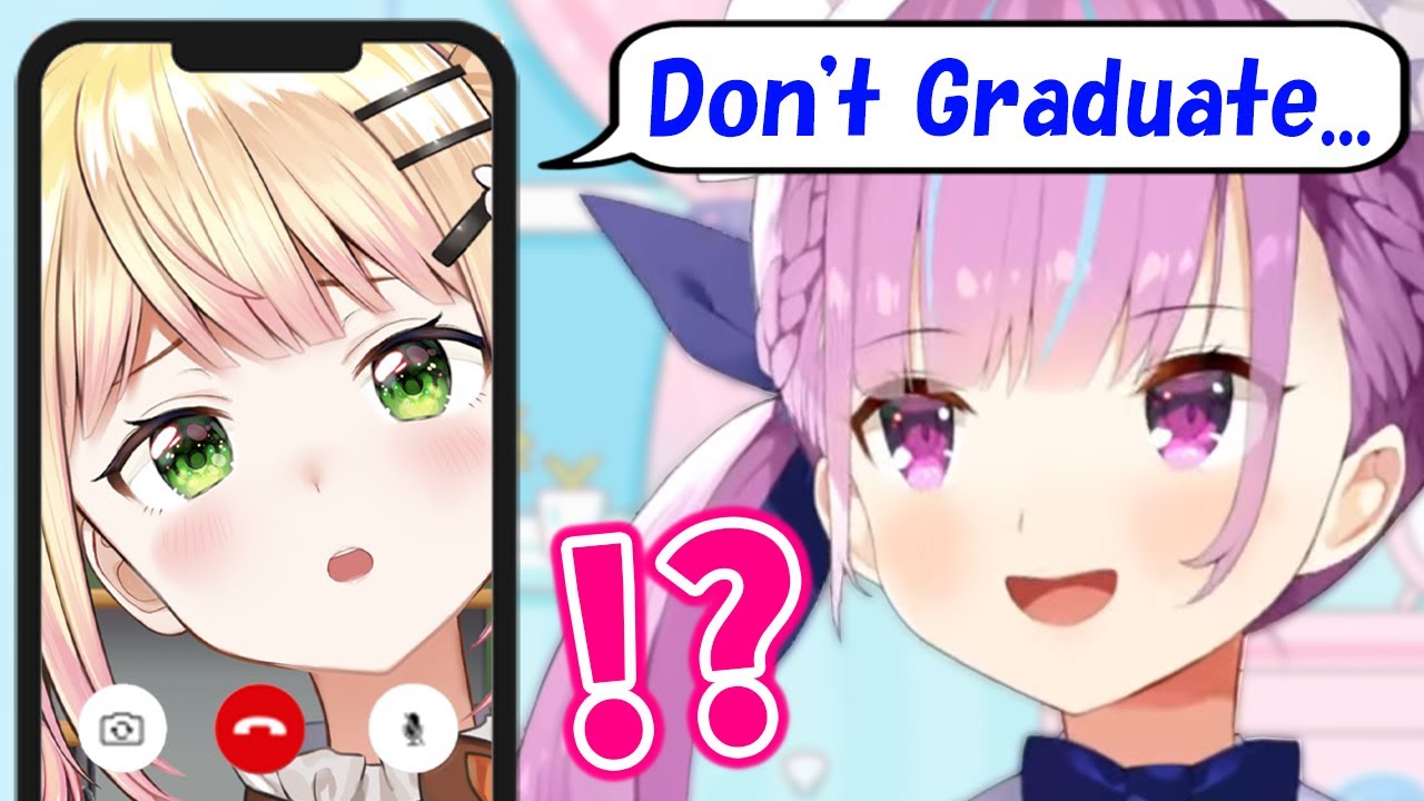 Nene makes a call to Aqua to tell her honest feelings during Aqua's Last Chatting Stream【Hololive】