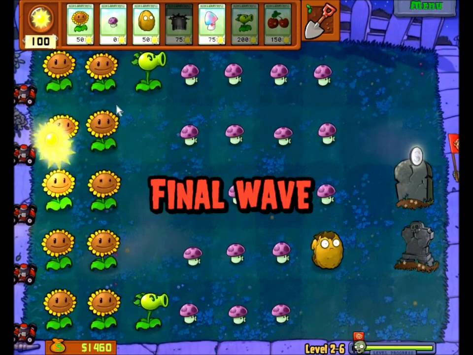 Plants vs Zombies   16 Part 3   Nighttime   Random Material   Episode 16    With commentary