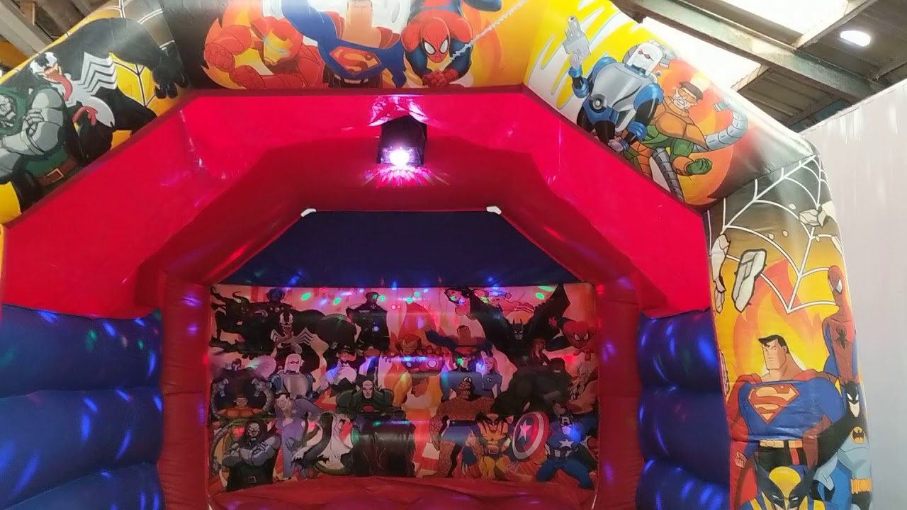 Superhero Disco Bouncy Castle