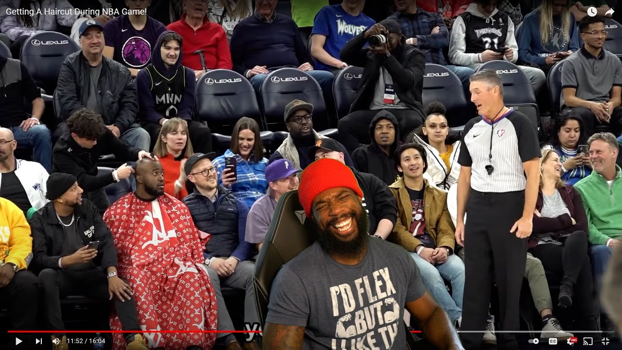 JiDion Getting A Haircut During NBA Game! THIS IS HILARIOUS!