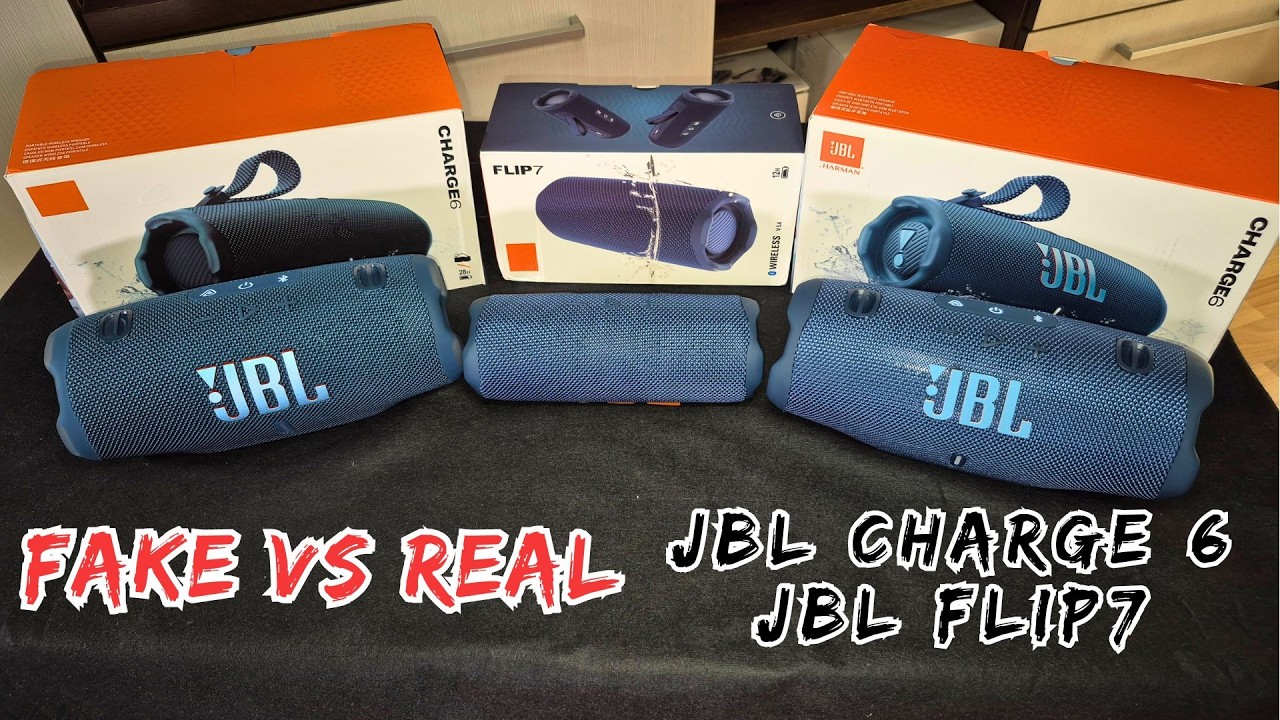 JBL Charge 6 и JBL Flip 7: подделка или оригинал (10 способов отличить подделку)