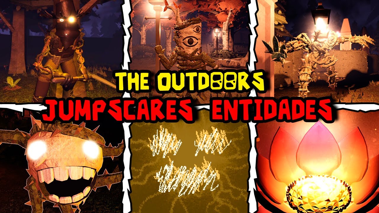 DOORS: THE OUTDOORS | Todos los JUMPSCARES y ENTIDADES