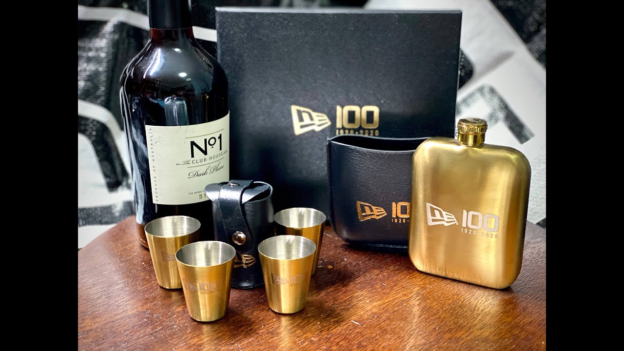 New Era 100th Anniversary Stainless Steel Flask Cup Set