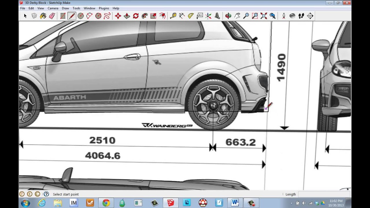 Sketchup Car 3 Importing a Picture