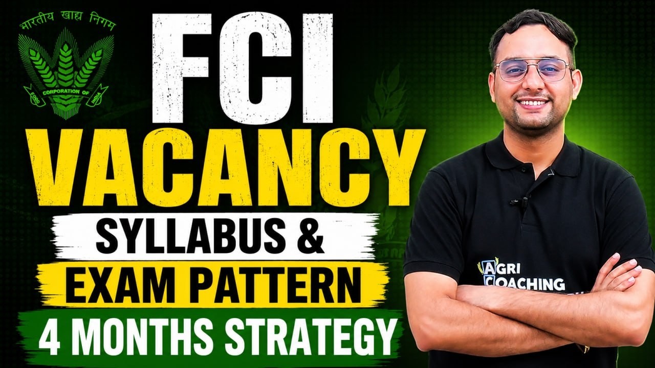 FCI Vacancy 2026 | Complete Syllabus & Exam Pattern | 4 Months Strategy | Deepak Sir