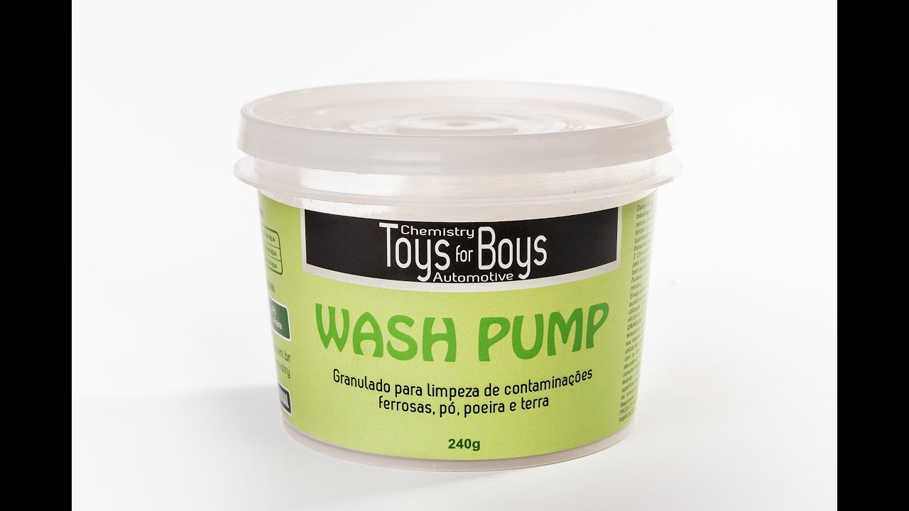 WASH PUMP - Granulado para limpeza de p&oacute;, poeira, terra e contamina&ccedil;&atilde;o ferrosa.