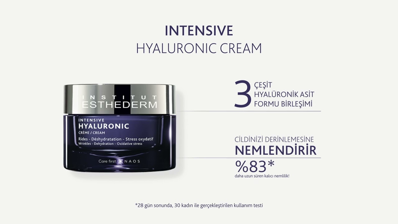 Institut Esthederm Intensive Hyaluronic Cream | Yoğun Nem, Dolgun ve Canlı Bir Cilt