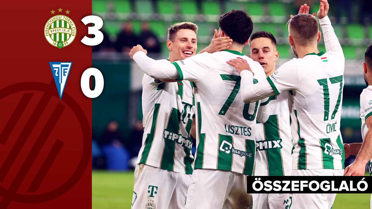 NB I: Ferencváros–ZTE 3–0 | összefoglaló