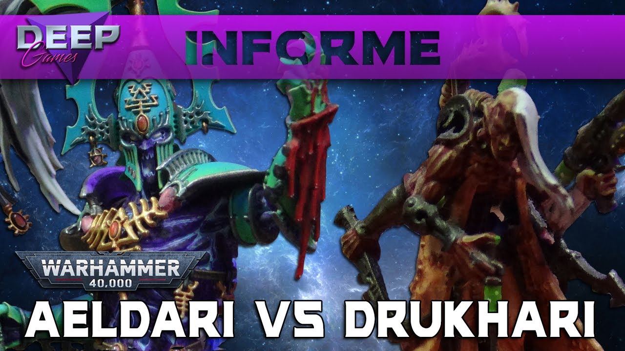AELDARI vs DRUKHARI | Informe de Batalla Warhammer 40.000