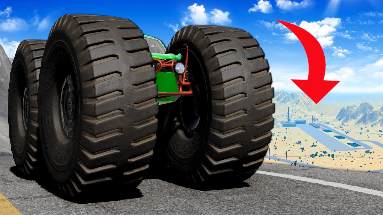 STRANGEST CARS RACE TO AREA 51! (BeamNG)