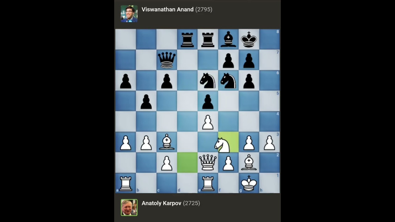 Anatoly Karpov vs Viswanathan Anand || FIDE World Championship • Lausanne - Switzerland (1998)