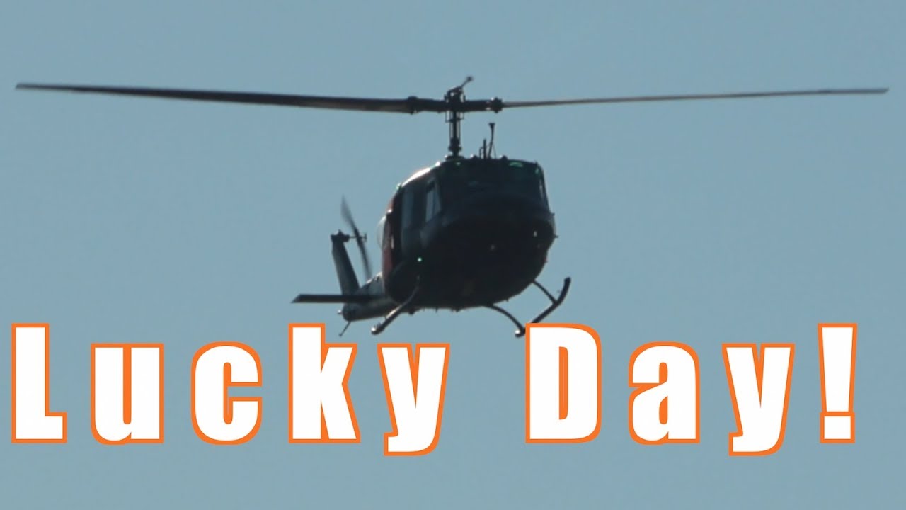 [4K]  What a Sound! BELL UH-1D * spotters dream ! * SAR 71+34