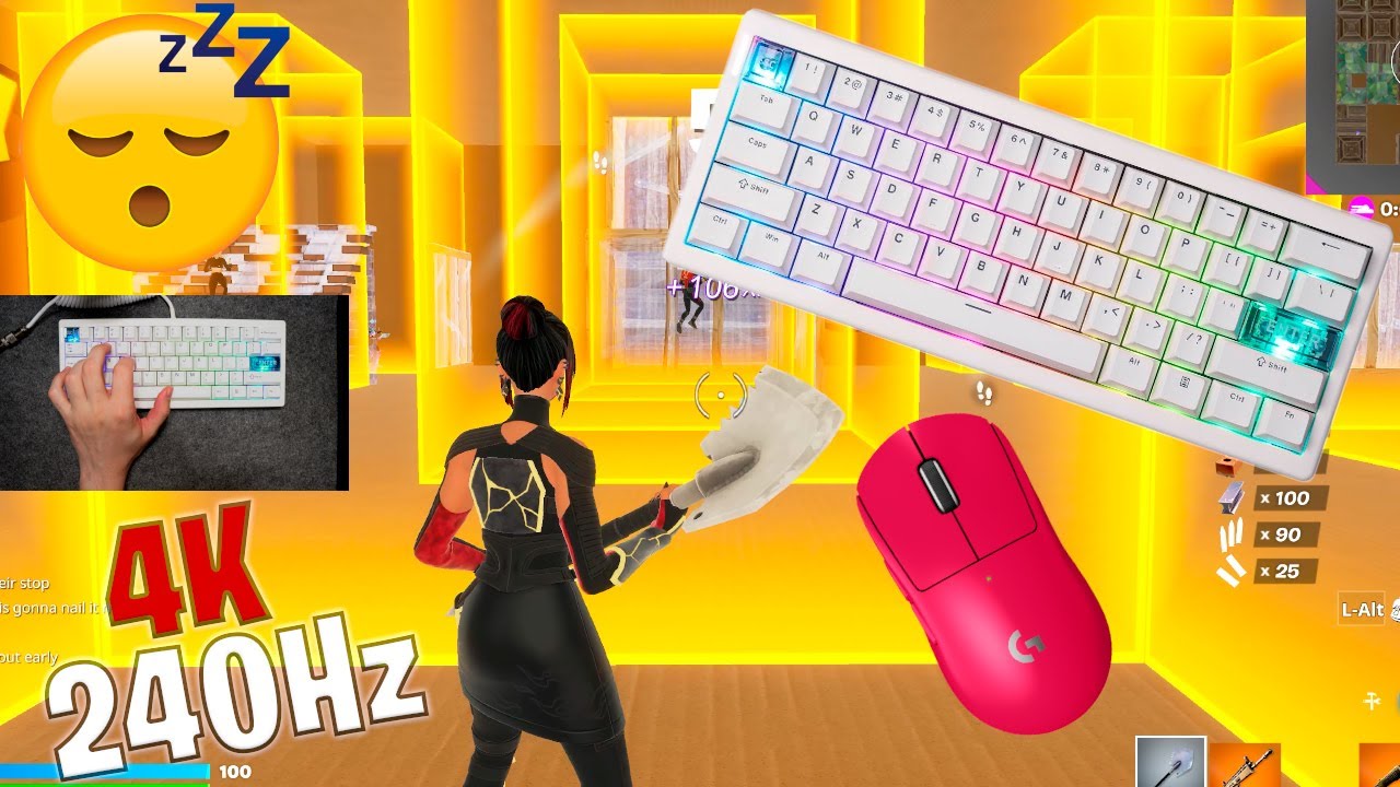 Cidoo QK61 V2 Unboxing ASMR 😴 Box Fight Gameplay 📦  Satisfying Keyboard Fortnite 4K 240 FPS 🏆