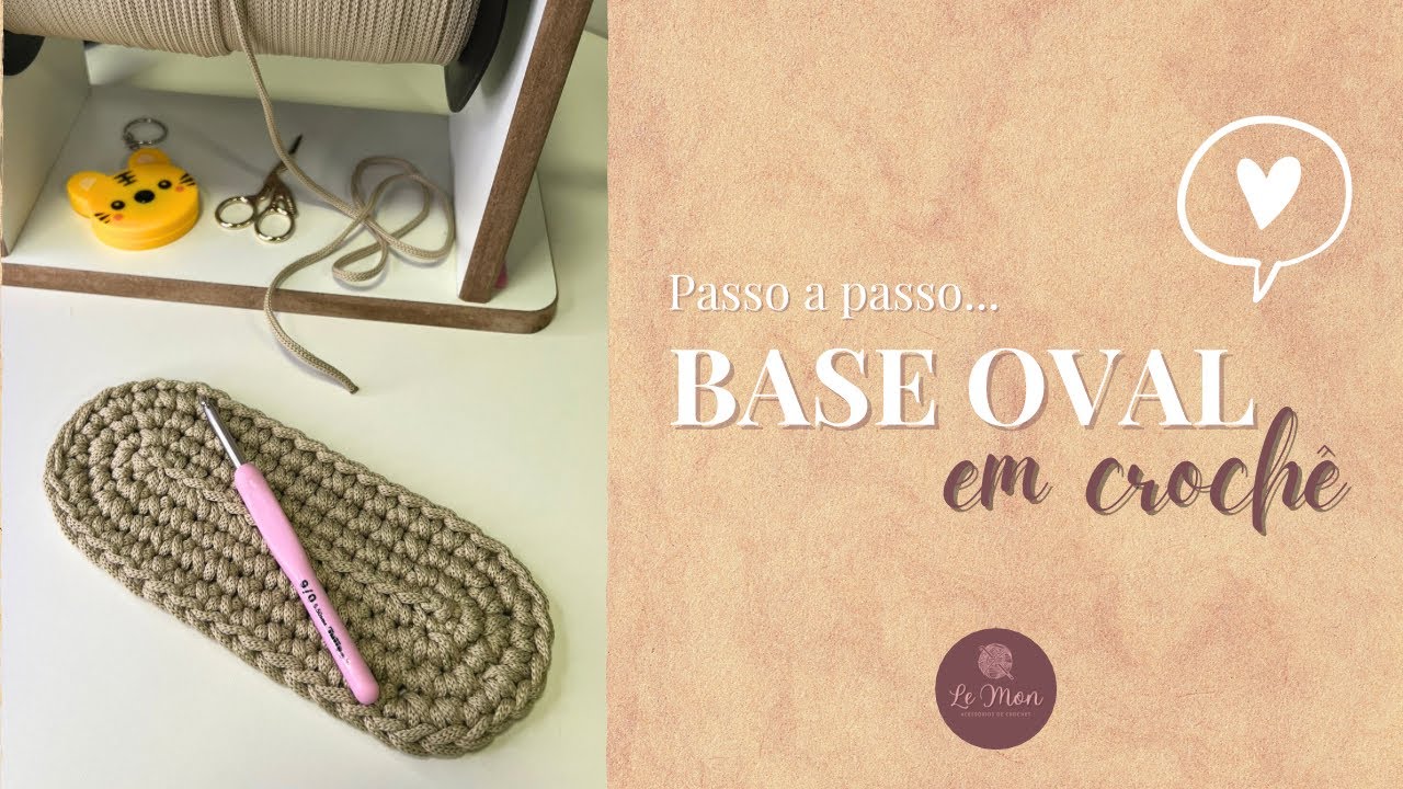 Base oval perfeita em crochê - sem cicatriz ✨