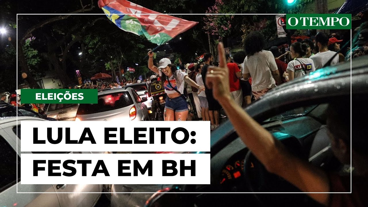Eleitores do PT em Belo Horizonte comemoram a eleição de Lula