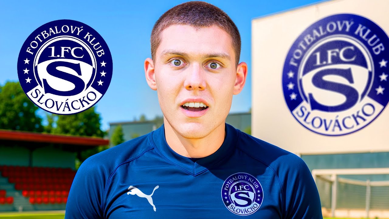 Na 24 Hodin Jsem se Stal Hr&aacute;čem 1.FC SLOV&Aacute;CKA a TOHLE SE STALO...