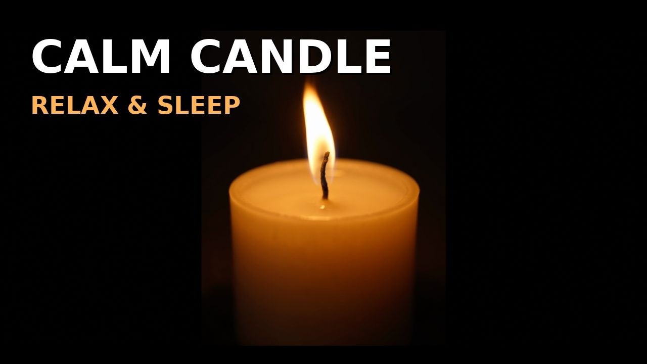 Calm Candle Flame 🕯️ Relax & Sleep Ambience (No Music)