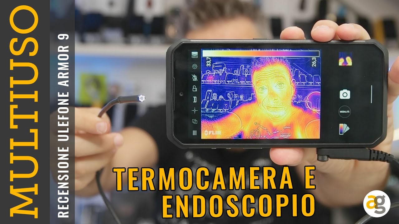 Recensione ULEFONE ARMOR 9 RUGGED con ENDOSCOPIO e TERMOCAMERA.