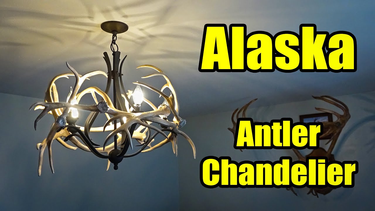 Alaska Antler Chandelier - DIY Antler Décor