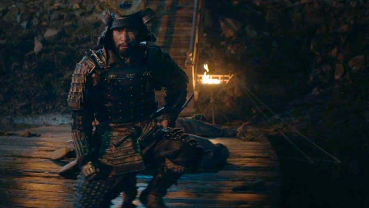 Mariko Watches Her Husband Sacrifice Himself So Everyone Can Escape Death Scene Shogun Episode 3