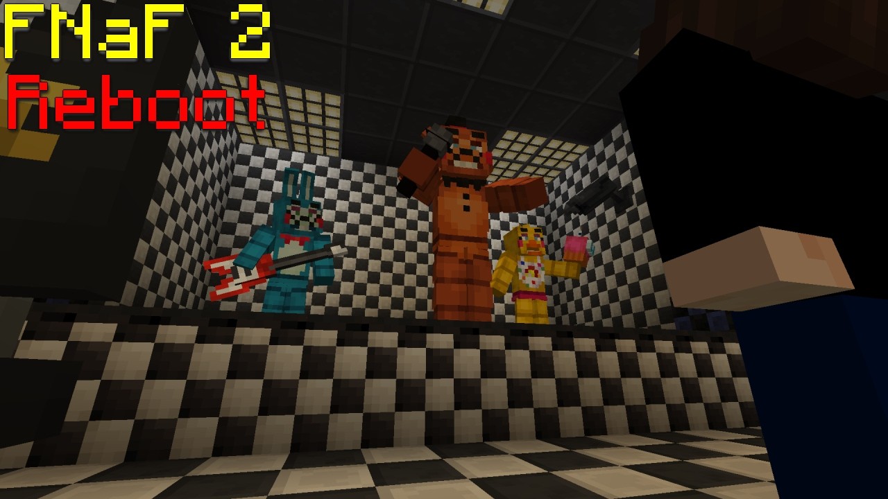 I built my own custom FNaF 2 map in Minecraft with mods