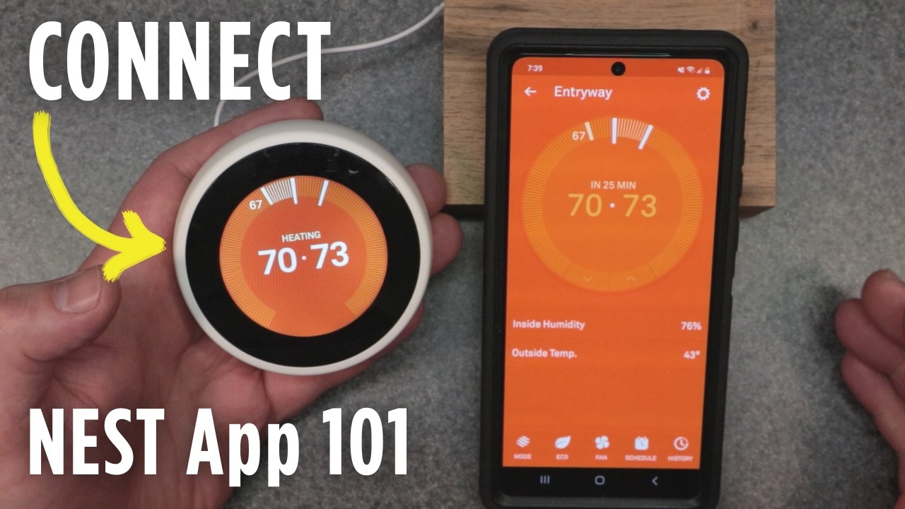 How to CONNECT & Use NEST App Wifi | Google Nest Learning Thermostat 3rd Gen | Smartphone SETUP