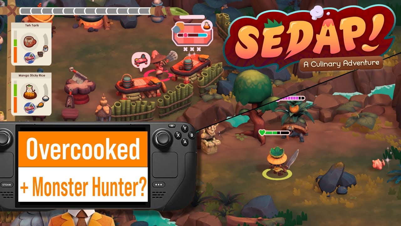 Overcooked Meets Monster Hunter? SEDAP! A Culinary Adventure | Co-op Steam Deck Review