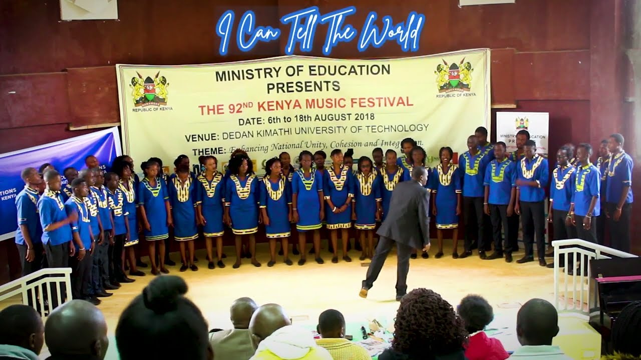 Kenyatta University performing I can tell the world.