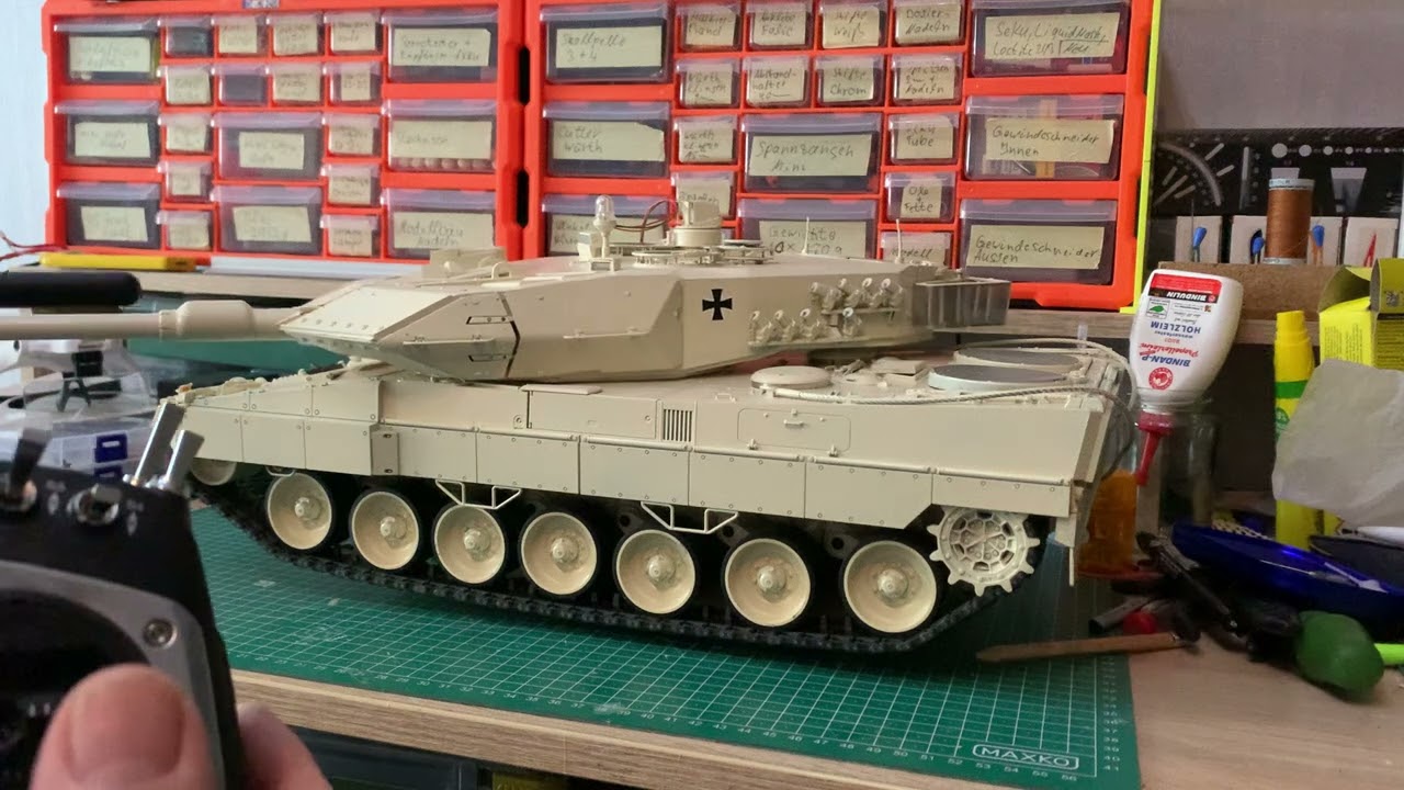 Tamiya Leopard 2A6 Funktionstest am 27.01.25