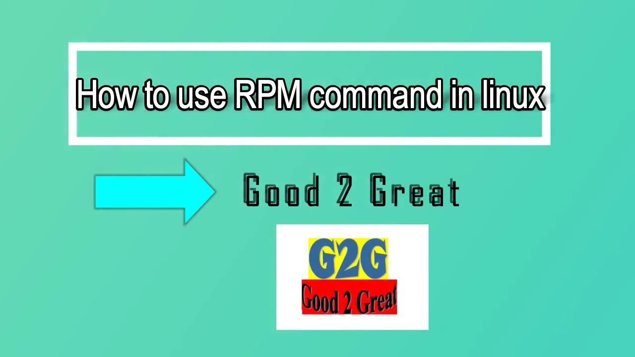 How to use RPM command in linux