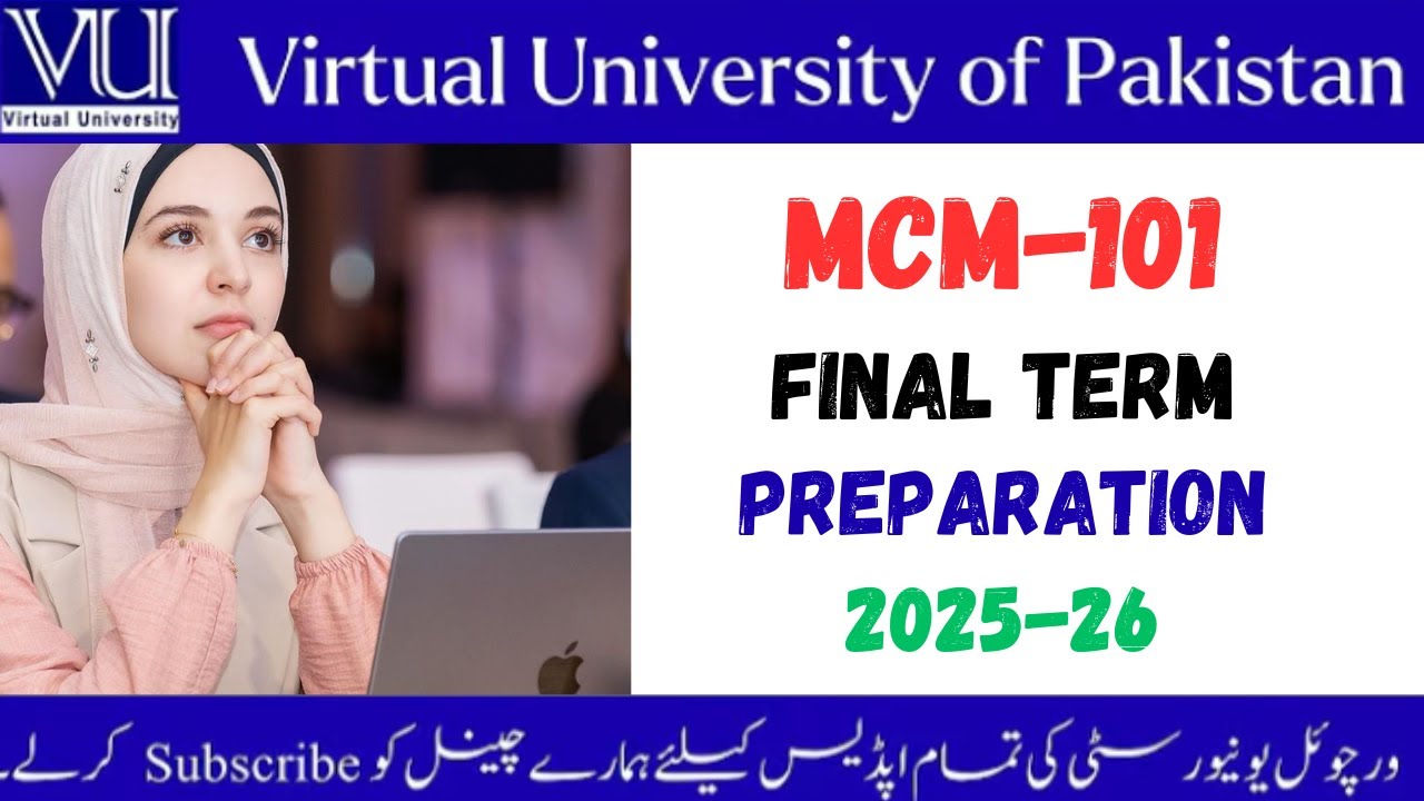MCM 101 Final term Important mcqs 2025
