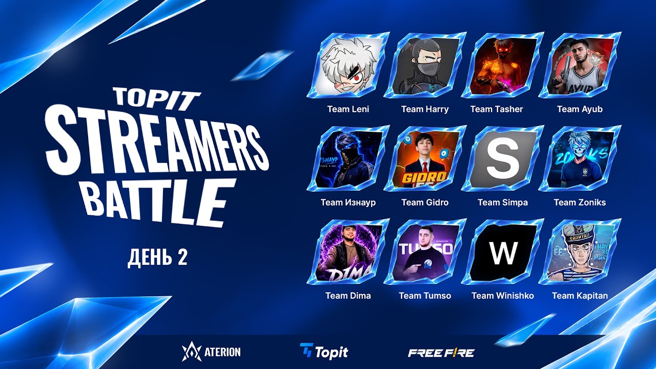 Topit: Streamers Battle | Day 2 - Free Fire