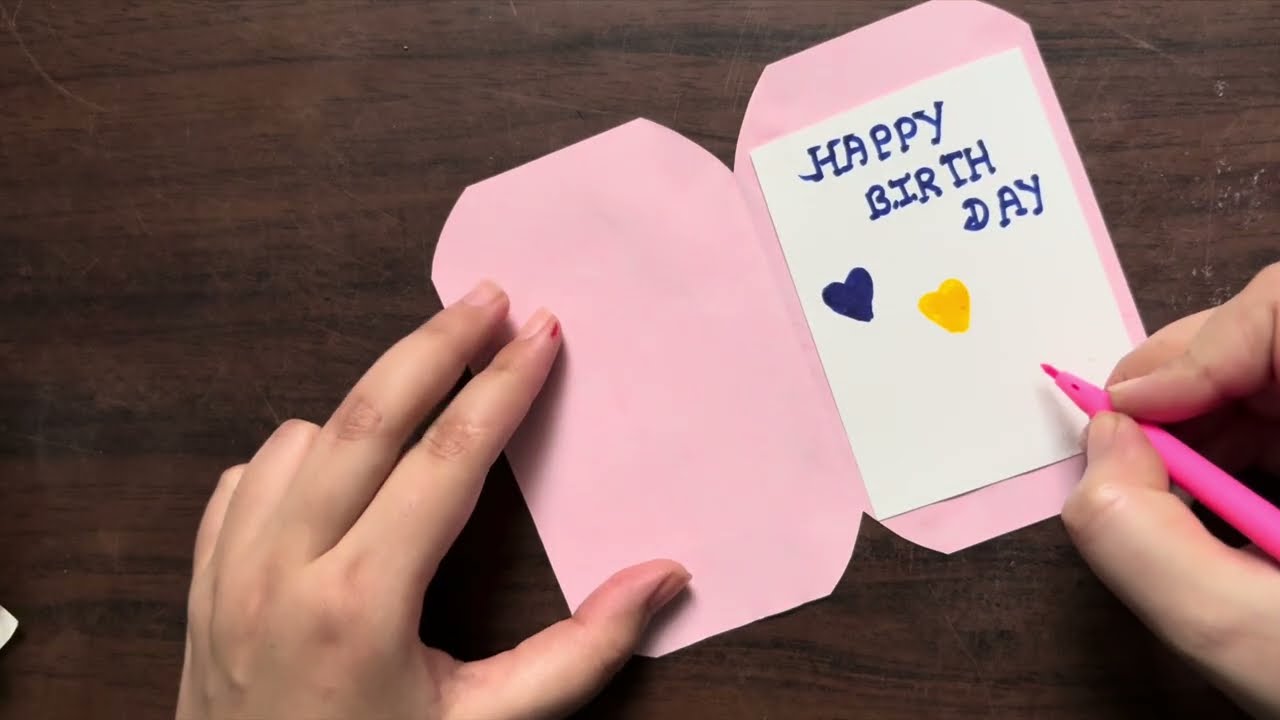 Birthday Card Jo Dekh Kar Dil Khush Ho Jaye 🥹🎂 | Handmade