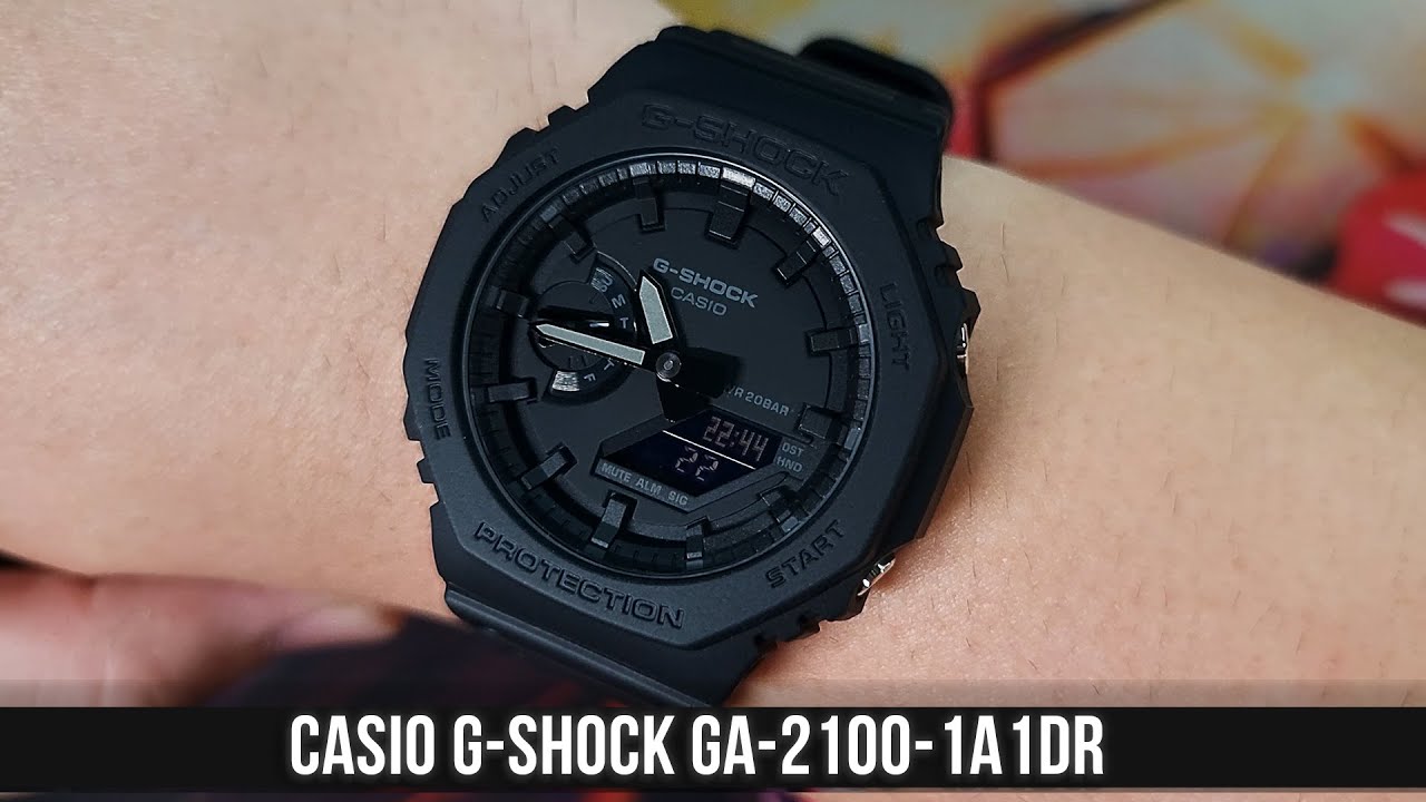 Relógio CASIO G-SHOCK GA-2100-1A1DR Carbon Core Guard, Preto