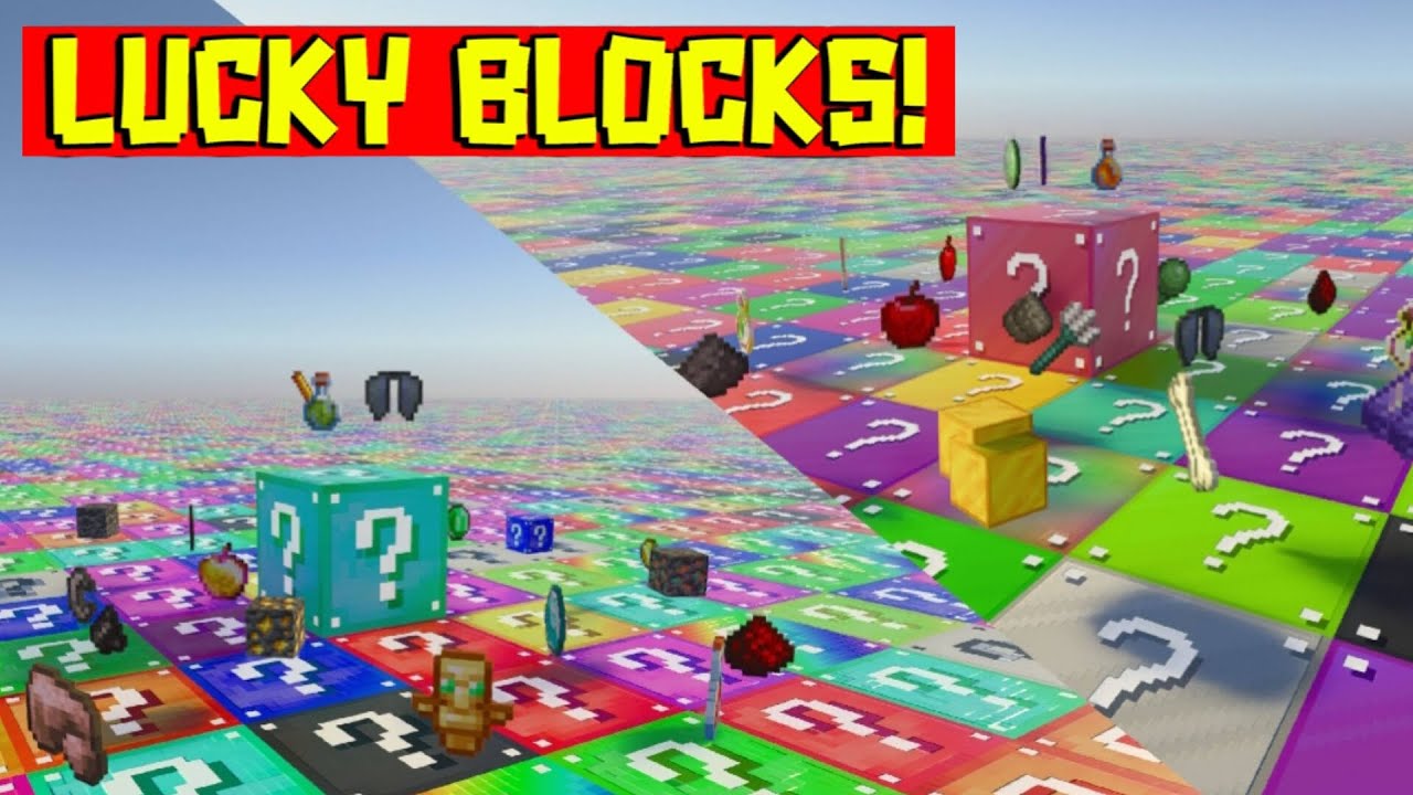 Minecraft, but the world turns into OP lucky block  