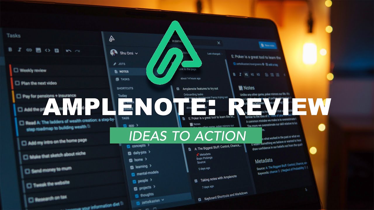 Amplenote: the Note-Taking App to Kick Up Your 2021 Productivity