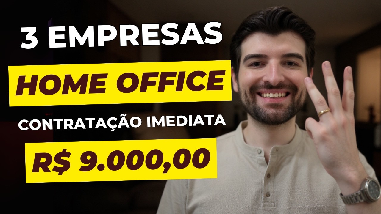 3 Empresas HOME OFFICE Para Trabalhar em Casa à Noite [Meio Período]