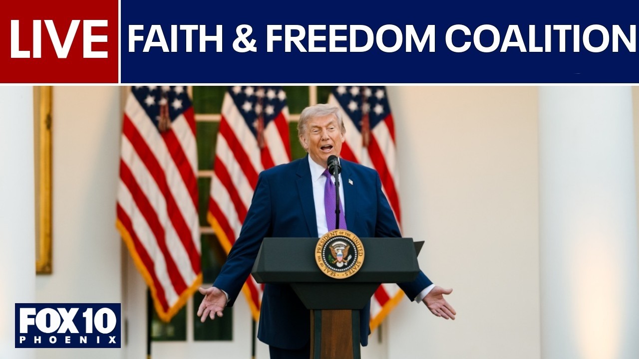 🔴LIVE: President Trump speaks at Faith & Freedom policy conference | FOX 10 Phoenix