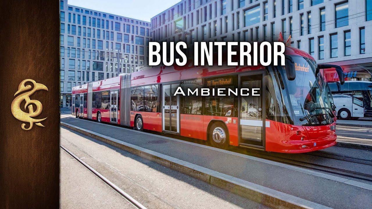 Bus Interior | Chatter, Traffic, Modern ASMR Ambience | 3 Hours