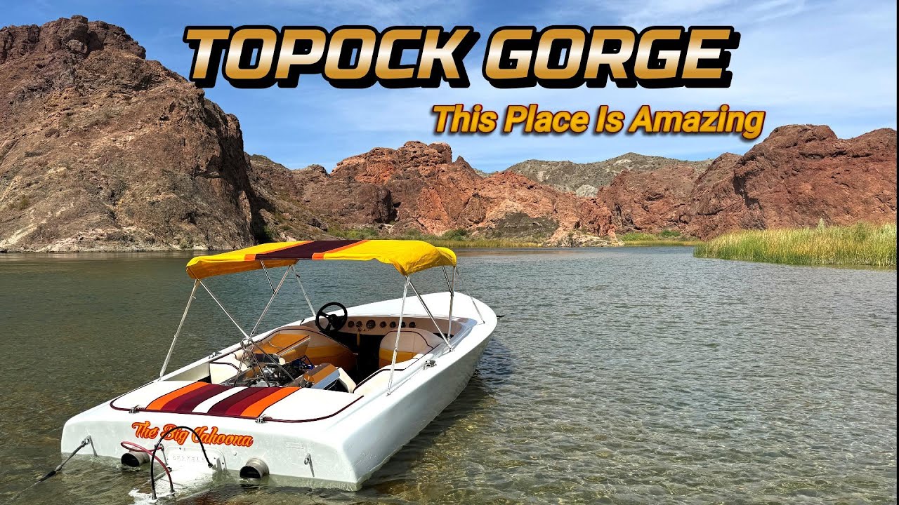 Topock Gorge - RIVER PARADISE! Running our JET BOAT Up The MOST BEAUTIFUL Stretch Of Water!