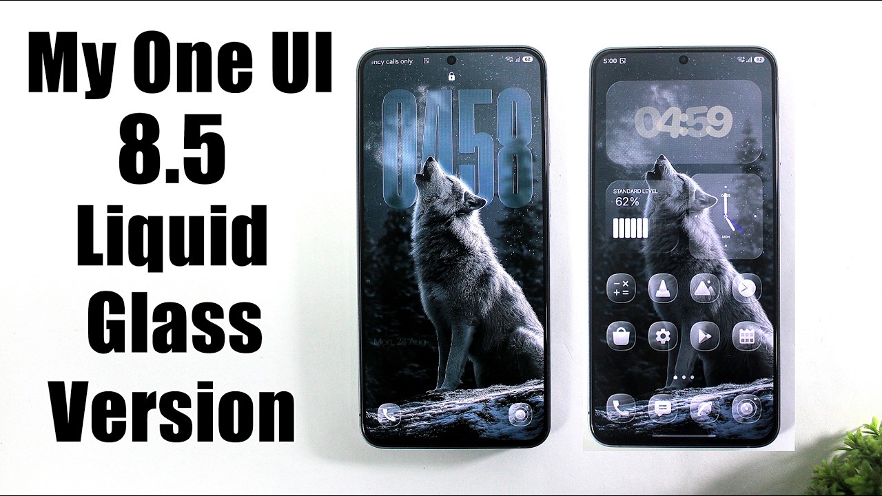 Моя версия One UI 8.5 Liquid Glass | Как включить эффект &laquo;жидкого стекла&raquo; на Samsung как в iPhone