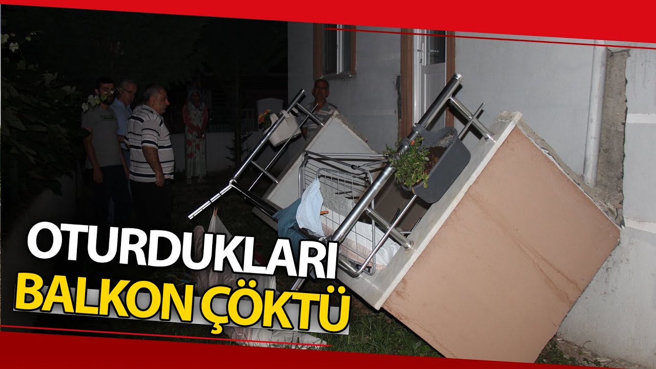 Oturdukları balkon çöken çift neye uğradığı şaşırdı