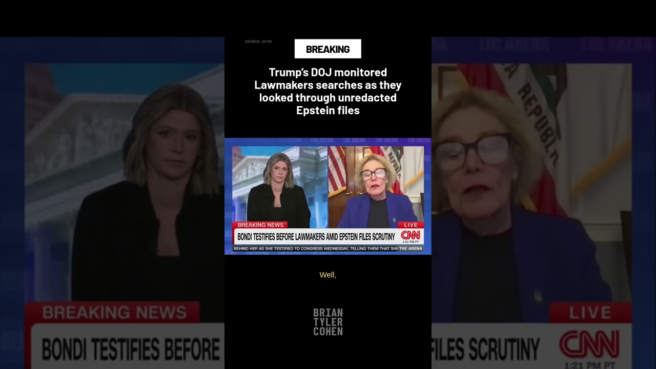 Trump's DOJ monitored Lawmakers searches as they looked through unredacted Epstein files