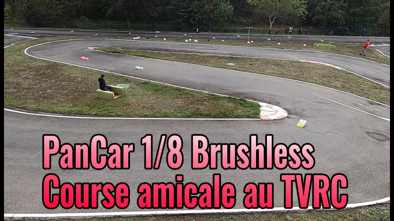 Finale Pan car 1/8 RC CAR Brushless Piste au TVRC à Tournefeuille La Ramée. ARC RS8 , Corally SSX8R