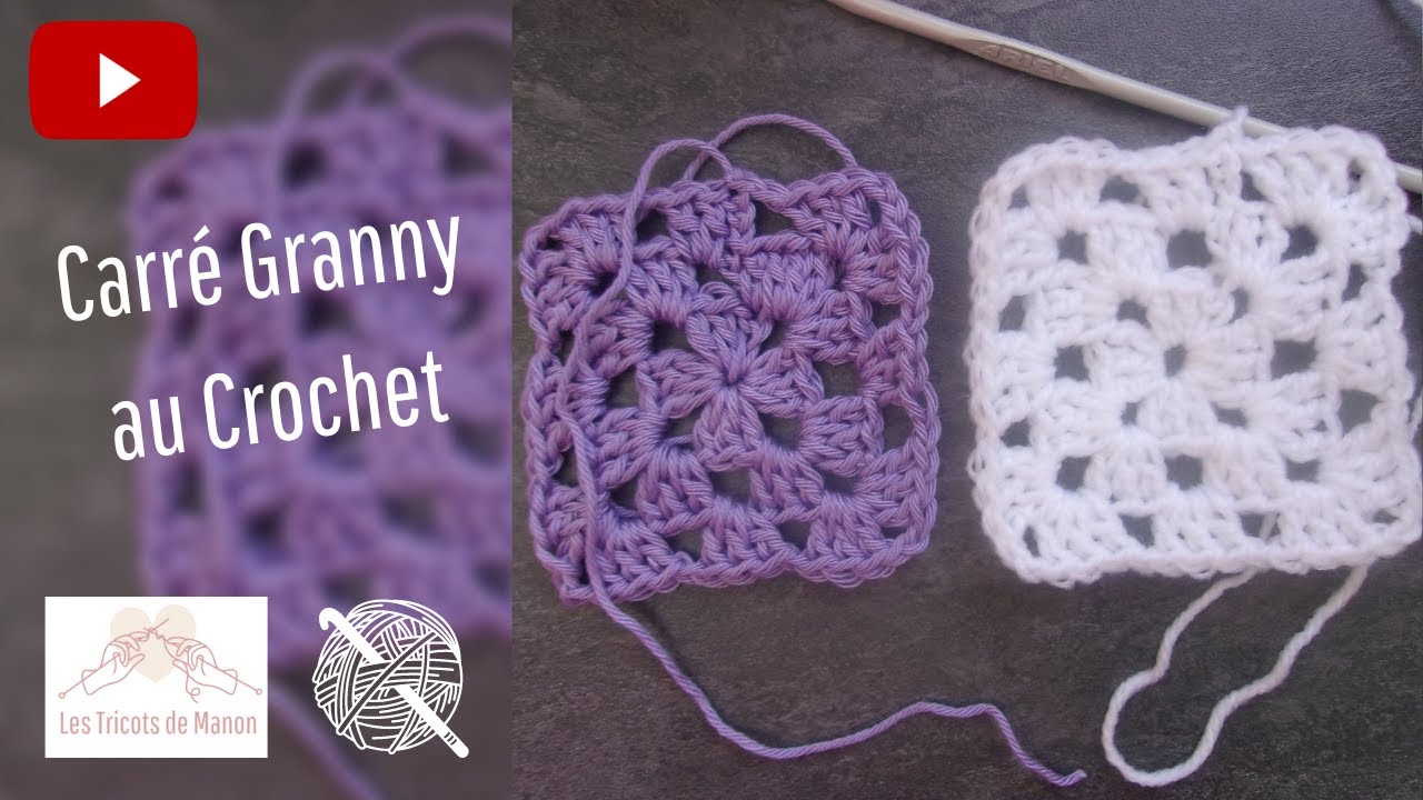 Carrés Granny au crochet