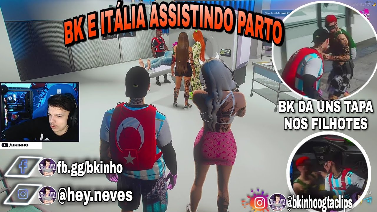 Bkinho CLIPS | BK BATE NO TEXUGO - RESENHA NO PARTO NO HOSPITAL • GTA RP CIDADE HYPE