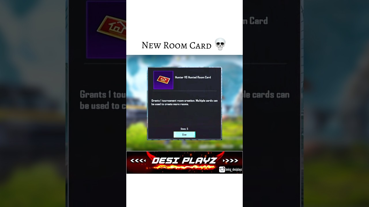 New Room Card 💀! #bgmi #shorts #desiplayz