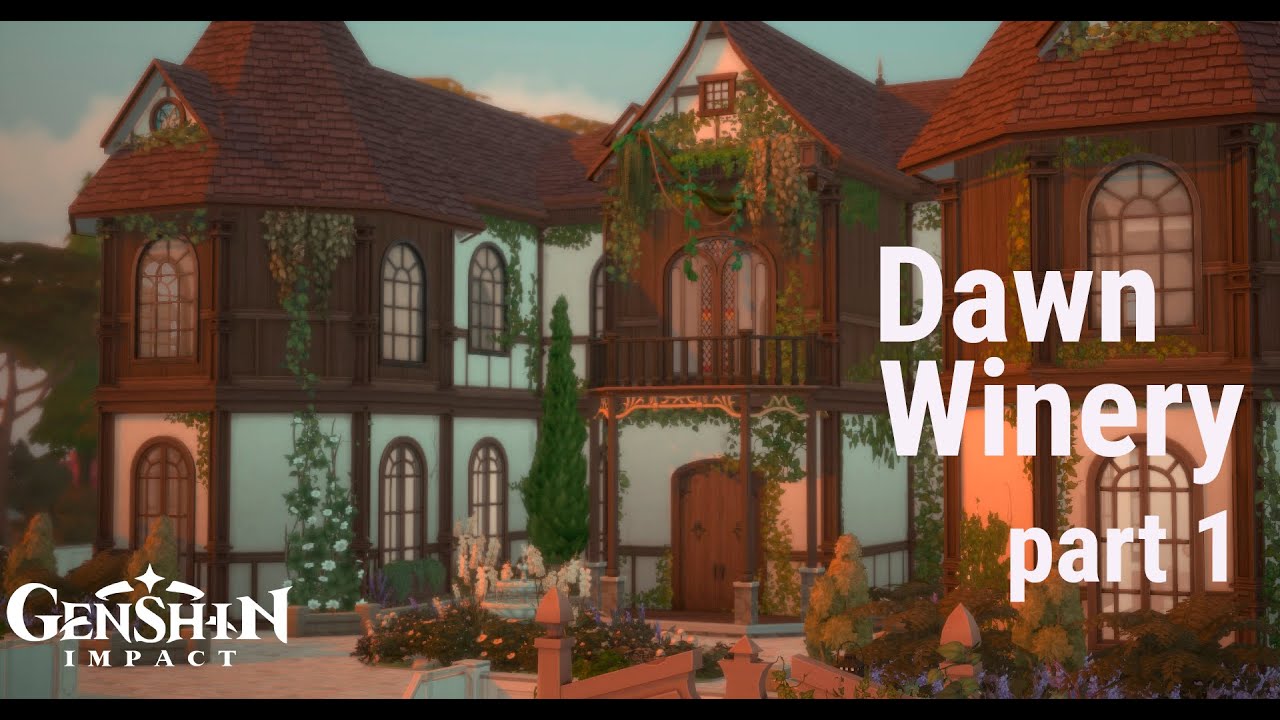 Dawn Winery || Винокурня Рассвет || The Sims 4 Speed Build (WITH CC) pt. 1